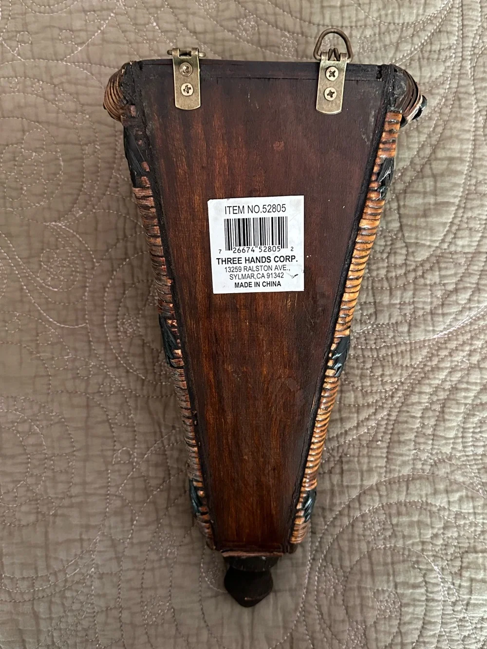 Wooden wall vase • wall hanging • multi-use basket
